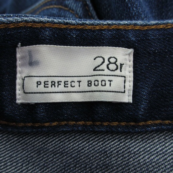 CC - Gap Perfect Boot Jeans Womens 28 Regular Dark Wash Mid Rise Bootcut Stretch - Picture 4 of 6